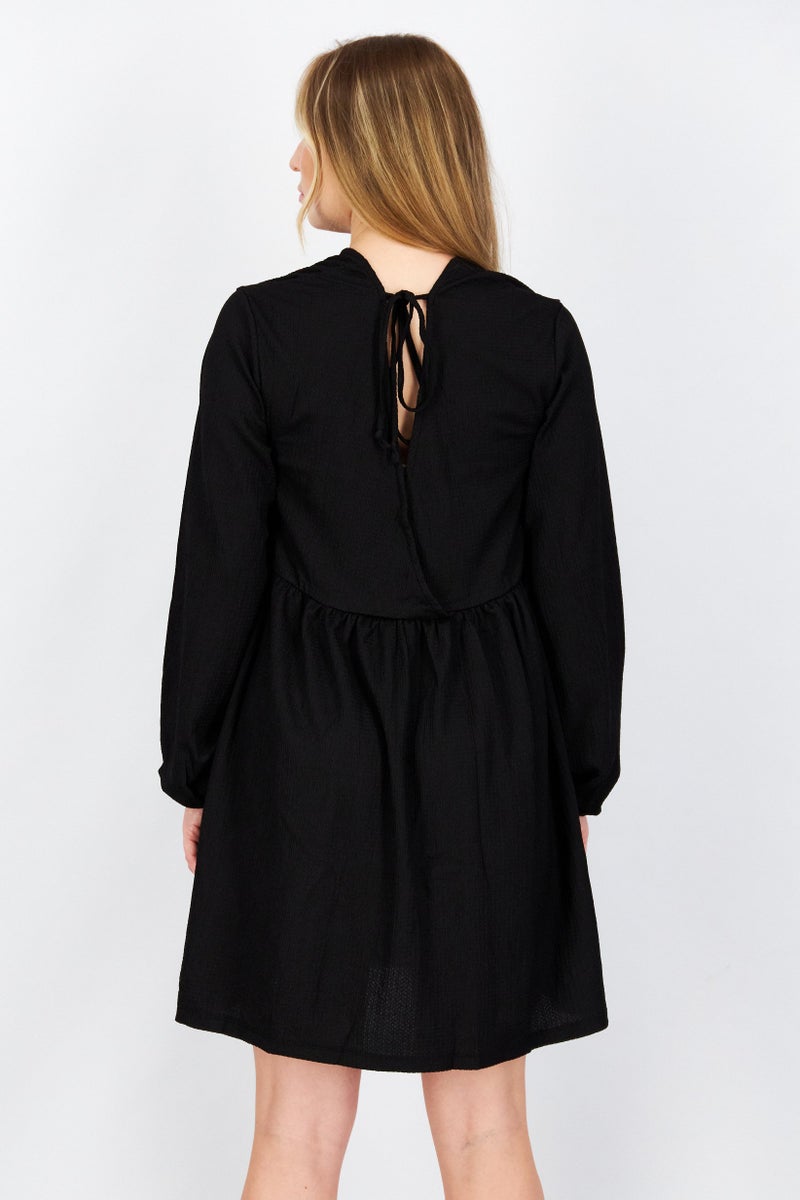 NA-KD فستان ميني مزخرف للنساء، أسود - Image 4