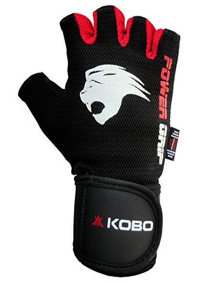 Kobo WTG-08 Weight Lifting Gym Gloves (Imported) (Red) (Medium) - Image 5