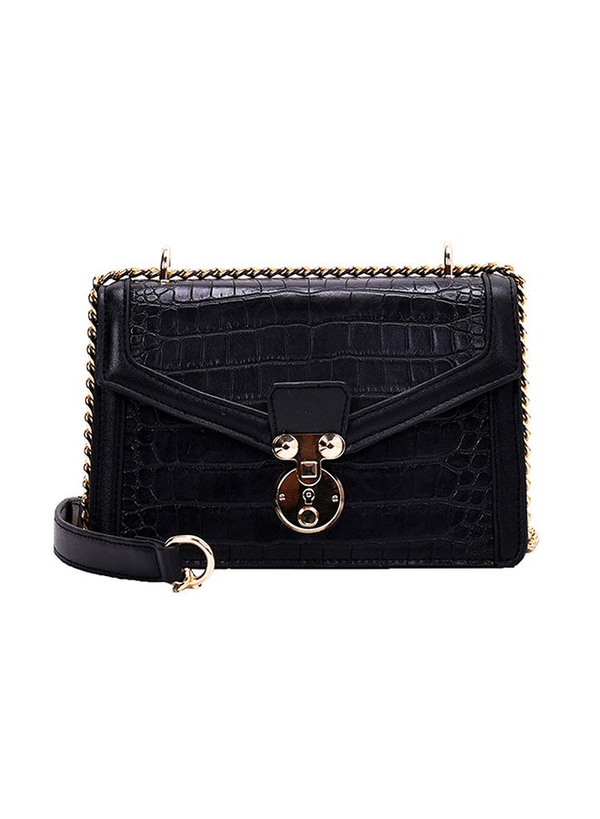 Crossbody Bag With Chain Black - Image 1