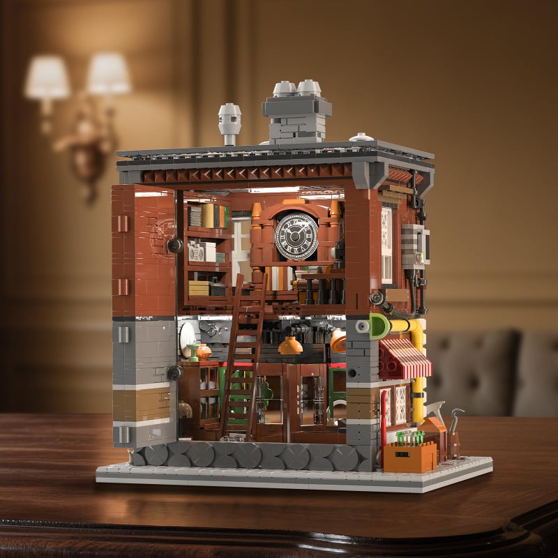 BNG Antique Shop Building Set for Adults, Retro Store Street View Modular Building Block Set with Light, Home Office Decor, Idea Gift for Teens 14+ (1954PCS) - Image 2