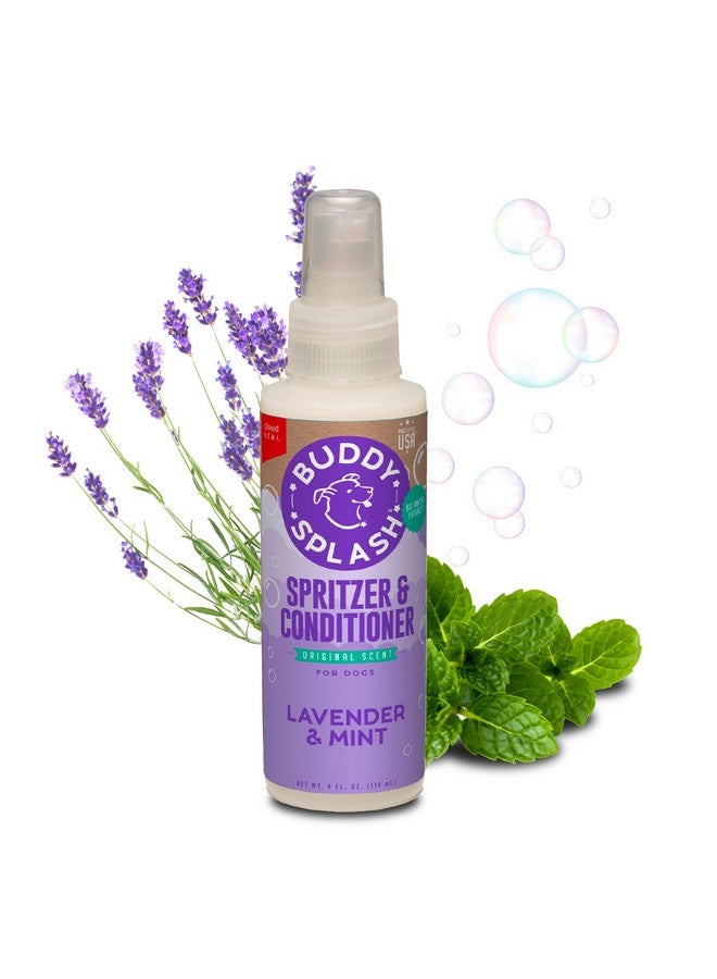 BUDDY BISCUITS Buddy Splash Spritzer & Conditioner for Dog Grooming, Lavender & Mint, 4 Oz. Bottle - Image 1