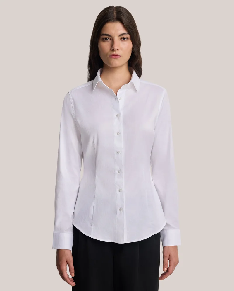 Camicissima WHITE LONG SL. SLIM FIT for Women | Best Price UAE