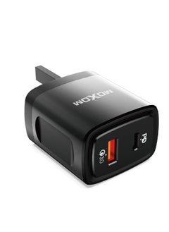 20W Dual Port Fast Charger With PD Support Black MX-HC65