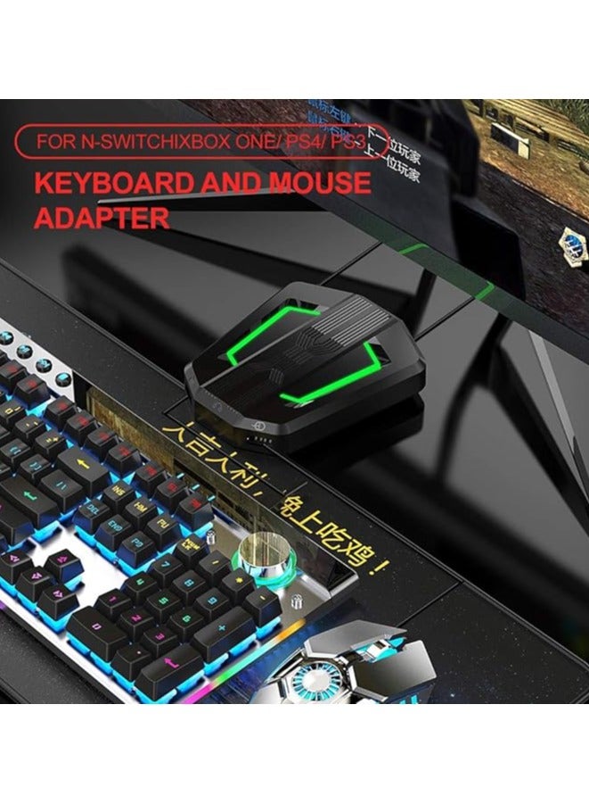 erorex Keyboard/Mouse Adapter Portable Mice Converter for N-Switch PS4 PS3 Xbox One 360 with Four-Color Breathing Light - Image 5