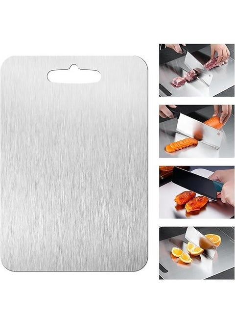 New Titanium Cutting Board - 100% Pure Titanium Cutting Boards For Kitche,1 Pack Double-sided food-grade Titanium Cutting Board For Cutting Meats, Fruits And Vegetables. (30X20cm)