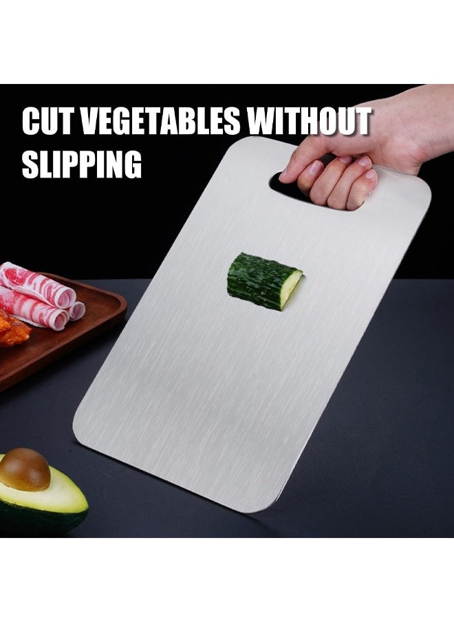 New Titanium Cutting Board - 100% Pure Titanium Cutting Boards For Kitche,1 Pack Double-sided food-grade Titanium Cutting Board For Cutting Meats, Fruits And Vegetables. (30X20cm)