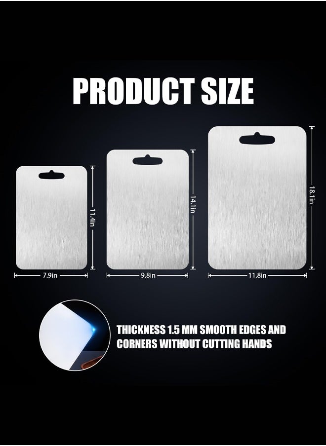 New Titanium Cutting Board - 100% Pure Titanium Cutting Boards For Kitche,1 Pack Double-sided food-grade Titanium Cutting Board For Cutting Meats, Fruits And Vegetables. (30X20cm)
