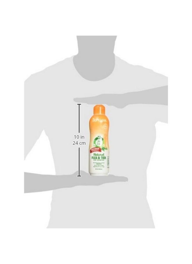 TropiClean Natural Flea & Tick Maximum Strength Shampoo For Dogs, Pet Safe Treatment Prevent And Kills Up To 99% Of Fleas, Soap Free, Essential Oils Added, 592 Ml  - Image 3
