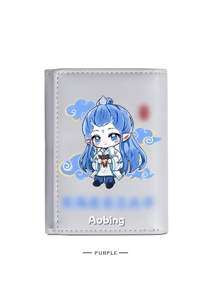 KUYING Nezha Short Wallet PU Student Wallet 