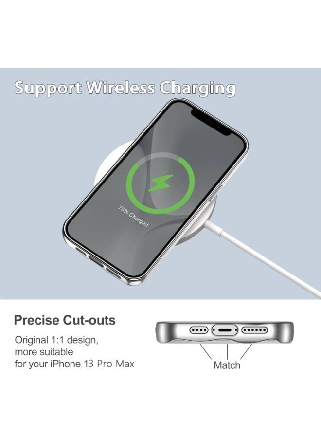 شيبشيب غطاء آيفون 14 برو بتصميم المرآة الفضية ونمط موجة الماء - تصميم جذاب وبسيط وأنيق، جمالي وشخصي للنساء والفتيات، غطاء هاتف مطلي بالكهرباء - Image 5