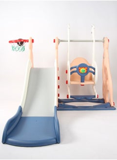 JSAITOYS Baby Swing Chair 3 in 1 Slide Combination With Basketball Hoop  - Image 2