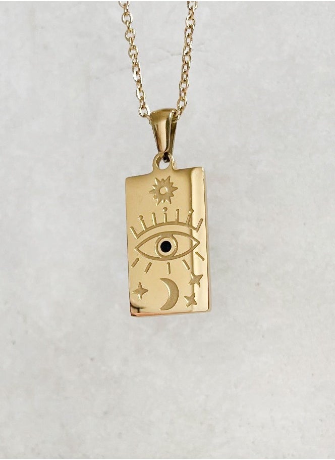 Clé de Lune Eye of the Universe Gold Plated Necklace  - Image 1