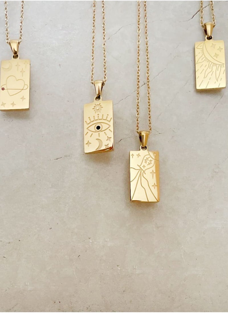 Clé de Lune Eye of the Universe Gold Plated Necklace  - Image 4