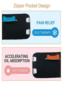 Reusable and leak-proof castor oil pack, soft and flexible, essential oil assisted waist belt for oil therapy, black - pzsku/Z72113BEDBCC503273A35Z/45/_/1698749971/99e9b8db-ffe9-4669-9547-9ded0ca92b47