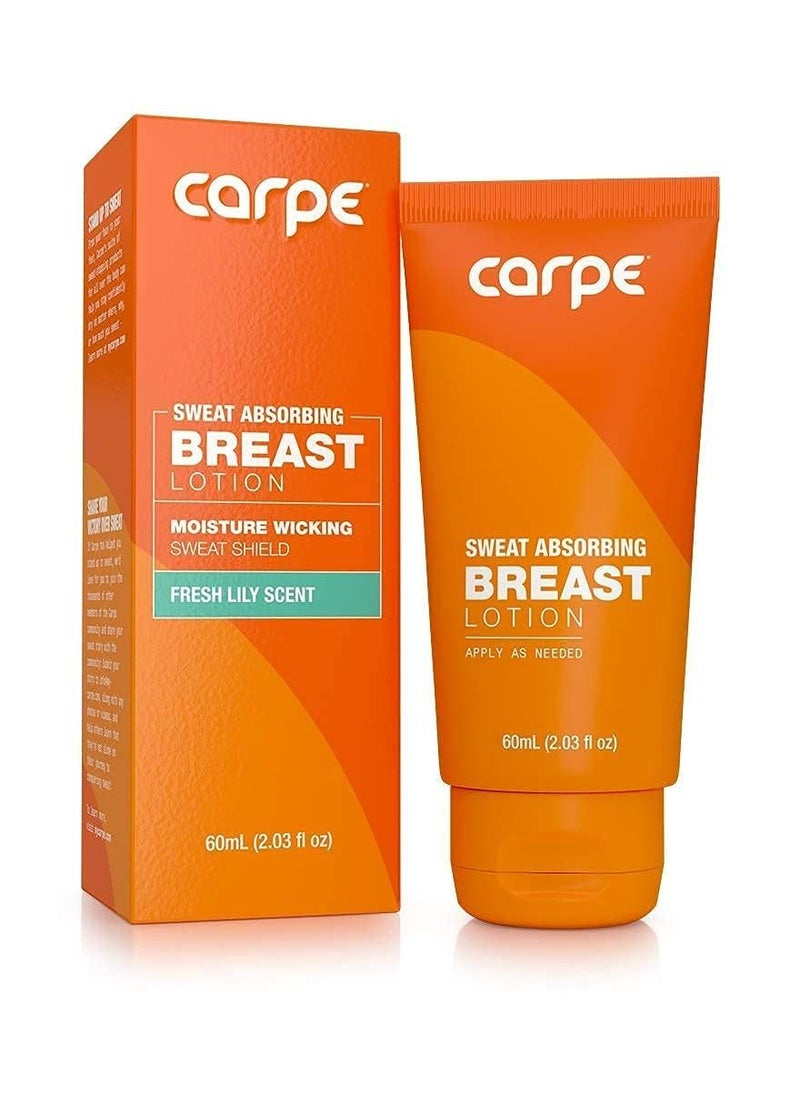 Carpe - Sweat Absorbing Breast Lotion Helps Control Under Breast Sweat Great For Chafing and Stain Prevention 60ml - Image 1