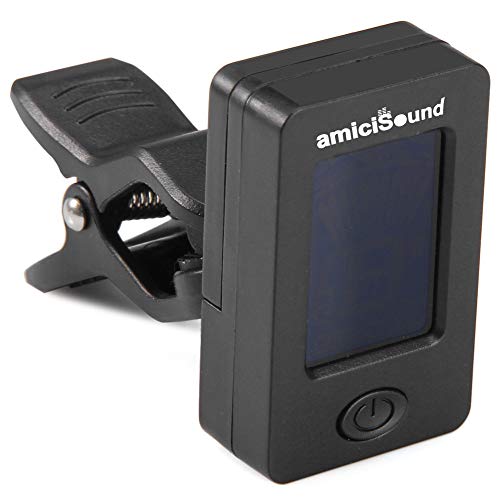 amiciSound Automatic Clip-on Tuner for Chromatic Guitar Bass, Violin, Ukulele With Digital LCD Display - Image 2