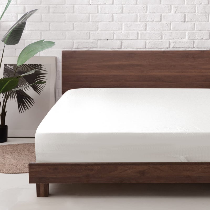 MR&HM MR&HM Satin Fitted Sheet Twin Size  Silky Bottom Sheet with Elastic Corner Straps  Deep Pocket up to 15 Inch  No More Slipping Off for Mattress - 1 Fitted Sheet Only (Ivory)  - Image 1
