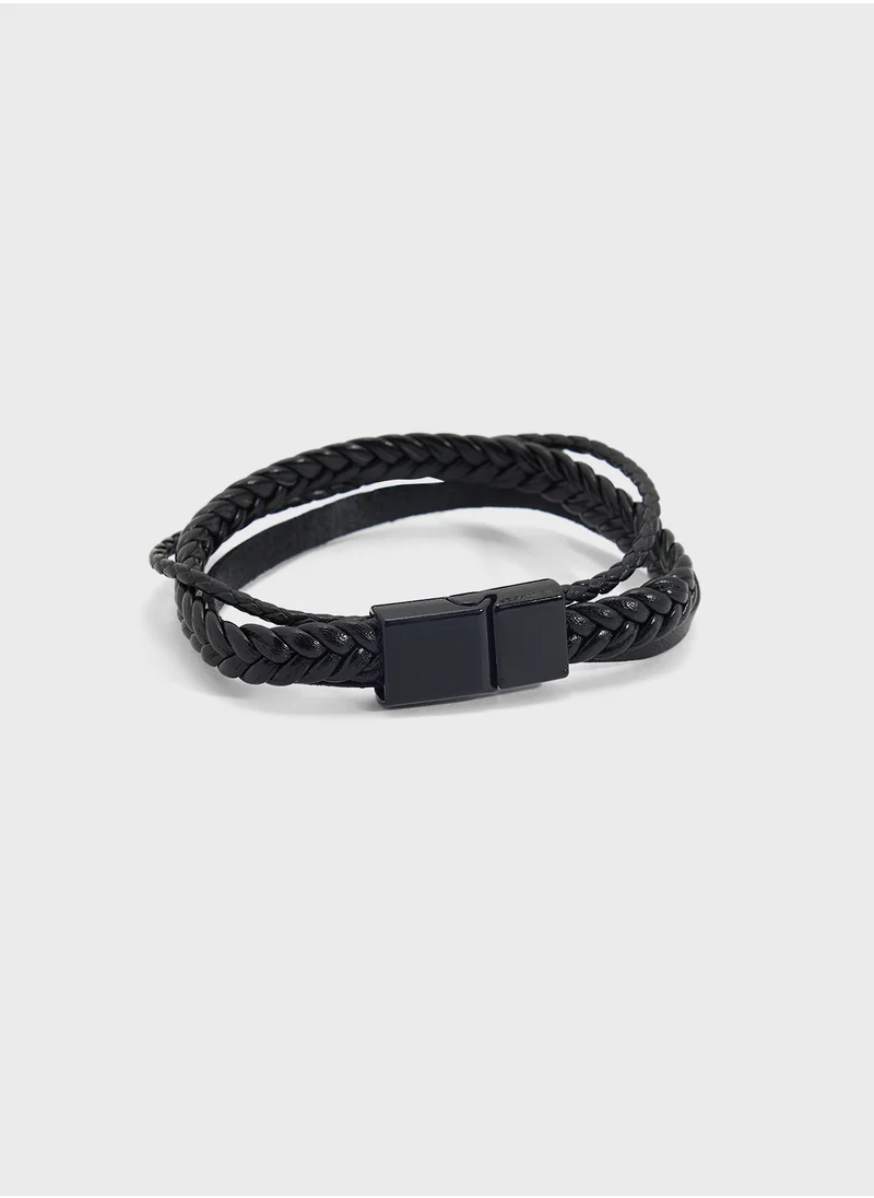 Seventy Five Layered Plaited Bracelet