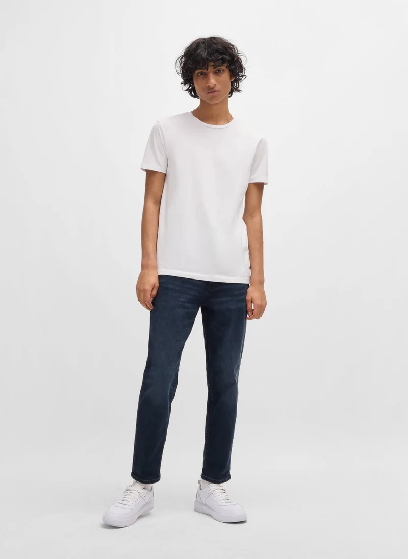HUGO Two-pack of slim-fit T-shirts in stretch cotton