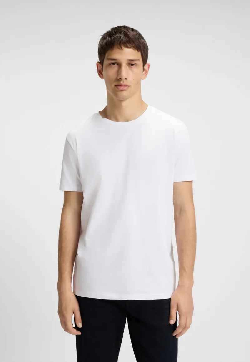 هوجو تيشيرتات قطنية ضيقة بقطعتين