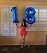 IWERP Navy Blue Number 18 Balloon 40 inch 18 Number Balloons 18th Navy Blue Birthday Decorations 18 Year Old Girls Boys Blue Party Supplies - Image 4