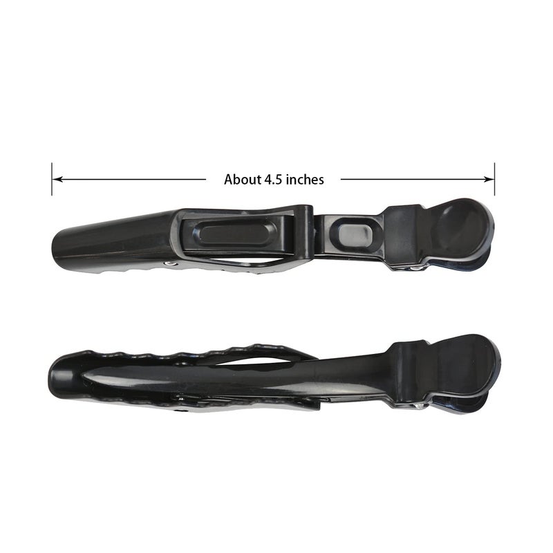 YTBYT 10 Pcs Hair Clips for Women â€“ Alligator Styling Sectioning Clips Professional Barber Clips of Salon (Black) - Image 2
