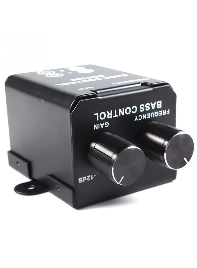 Black 2 Band Equalizer Audio Potentiometer RCA Car Amplifier Bass Controller - Image 5