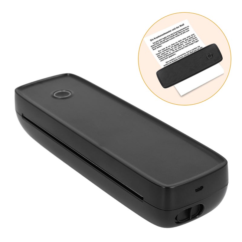 Bluetooth Thermal Printer Portable Inkless A4 A5 Paper Printing for IOS System Black - Image 5