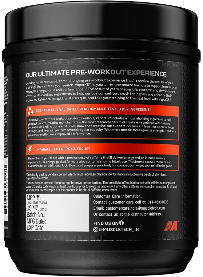Pre Workout Powder Vapor X5