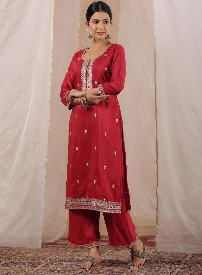 آي شين إيشين كورتا بياقة مستديرة مطرزة بتصميم - - Image 5