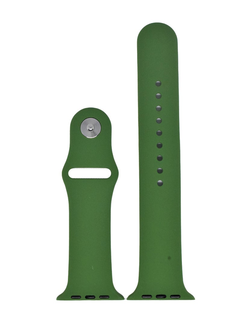 BORTONY Universal 42/44mm Silicone Replacement Watch Strap For Apple Series 7/6/5 - Image 2