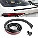 Wogomz Car Rear Spoiler Roof Lip Kit Carbon Fiber 3D Rubber Car Trunk Roof Spoiler Trim Strip Rear Trunk Lip Roof Spoiler Sticker Bar Cool Car Decoration PunchFree Accessories Glossy Black - Image 2