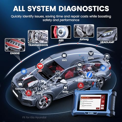 Ancel ANCEL DS160 OBD2 Scanner for Kia Hyundai, Full System Bidirectional Scan Tool, 30+ Reset Functions, ABS Bleed, Gearbox Learn, Battery Match, SAS, Oil Reset, Lifetime Free Updates, Full OBD2, AutoVIN - Image 2