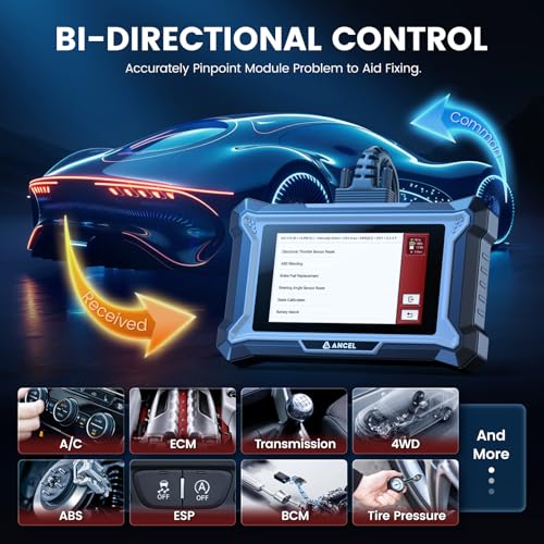 Ancel ANCEL DS160 OBD2 Scanner for Kia Hyundai, Full System Bidirectional Scan Tool, 30+ Reset Functions, ABS Bleed, Gearbox Learn, Battery Match, SAS, Oil Reset, Lifetime Free Updates, Full OBD2, AutoVIN - Image 4