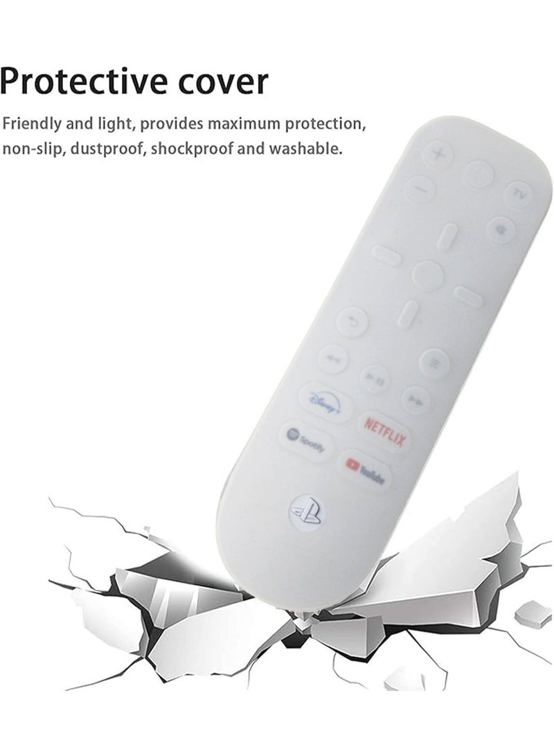 2 Pcs Remote Control Protective Cover Case Compatible for Sony PS5 with Soft Silicone Overall Full Body Dustproof Shock Absorption Washable Game Console Media Remote Control Case - Image 2