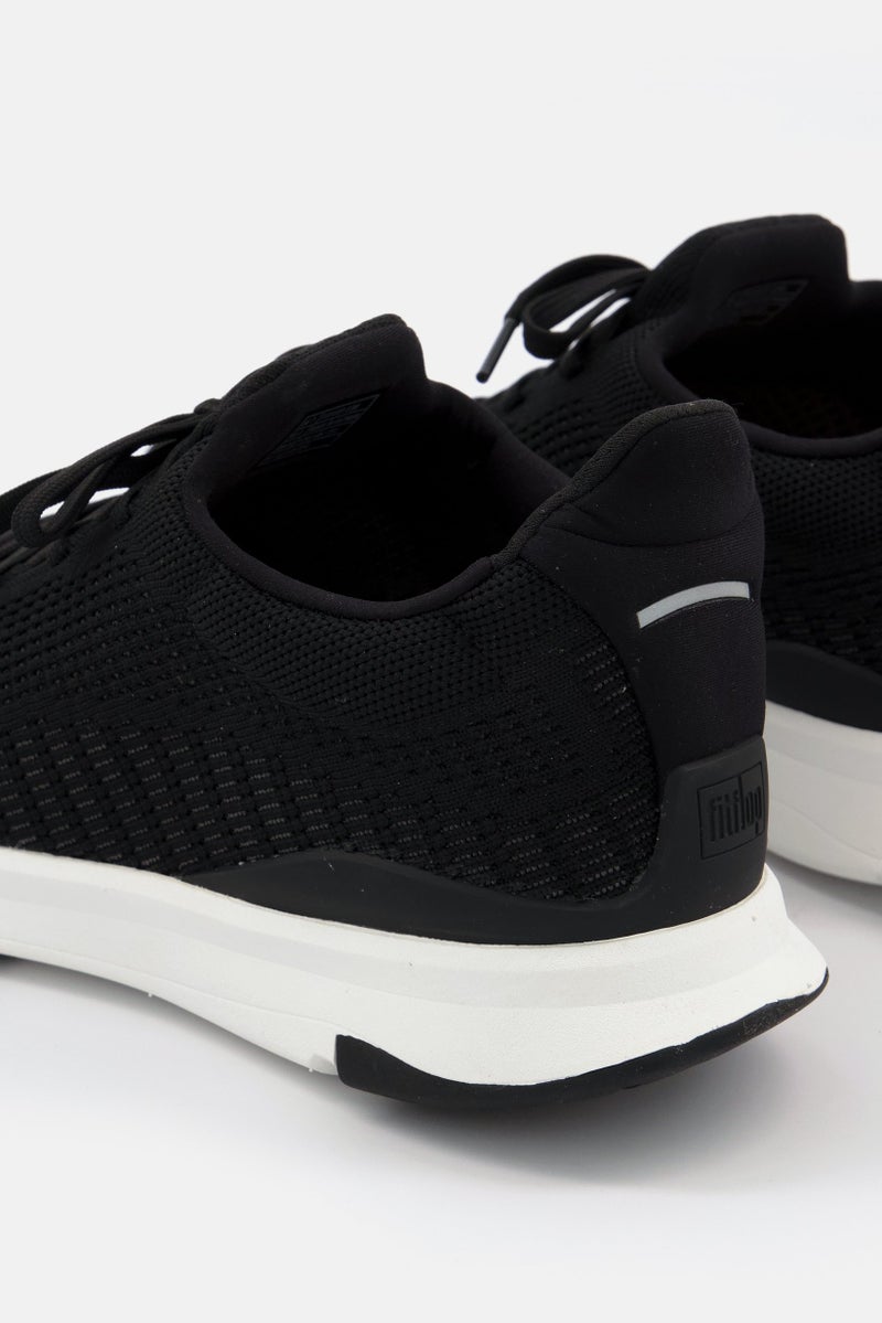 FitFlop أحذية جري نسائية فيتامين FFX مزودة بأربطة، سوداء - Image 2