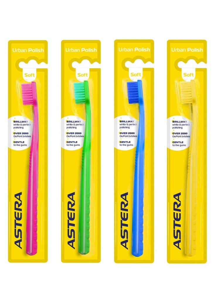 Astera Urban Polish Toothbrush – Soft Bristles | Pink - Image 2