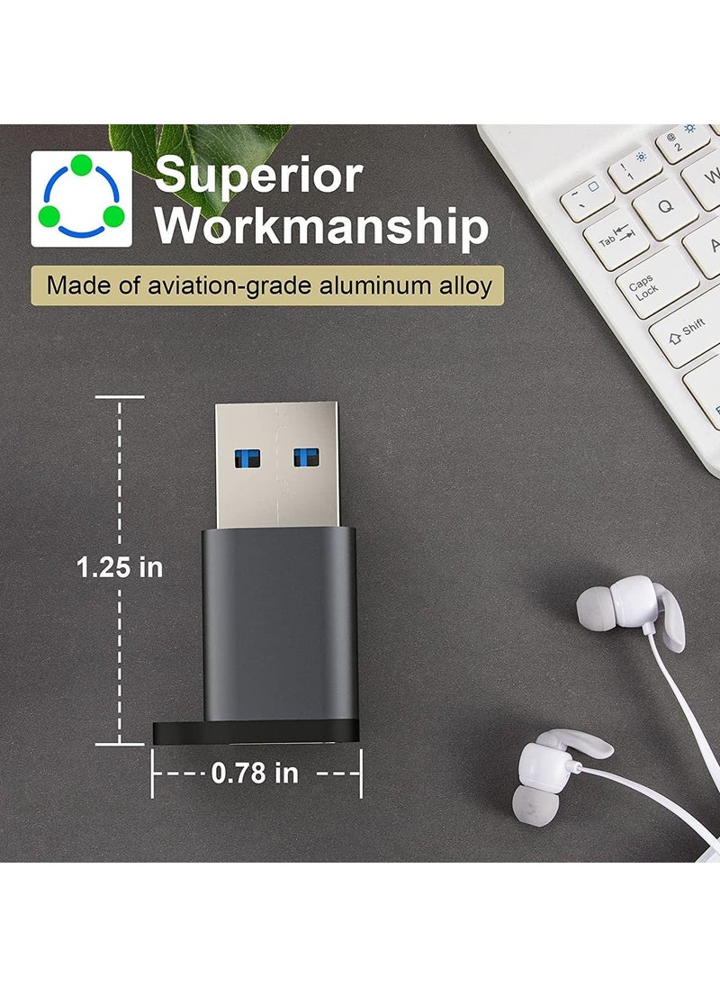 TYCOM USB C to USB 3.0 Adapter 2 Packs OTG USB C Female to USB Male Adapter 5Gbps USB C 3.1 Adapter Compatible with MacBook Pro iPad Pro Laptops Power delivery and More (2 Packs)  - Image 4