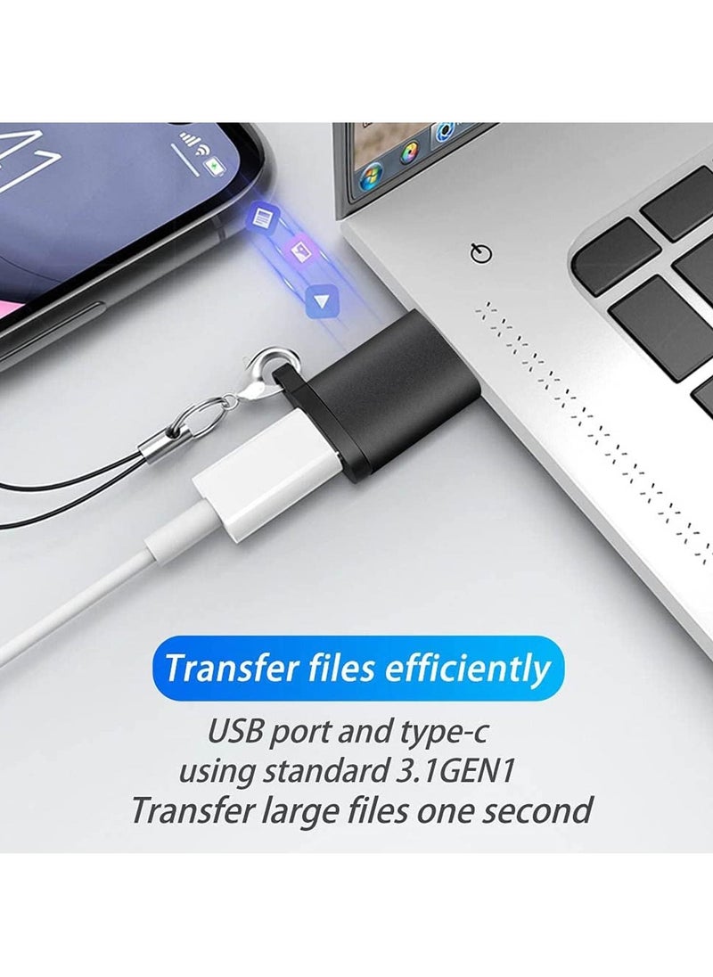 TYCOM USB C to USB 3.0 Adapter 2 Packs OTG USB C Female to USB Male Adapter 5Gbps USB C 3.1 Adapter Compatible with MacBook Pro iPad Pro Laptops Power delivery and More (2 Packs)  - Image 2
