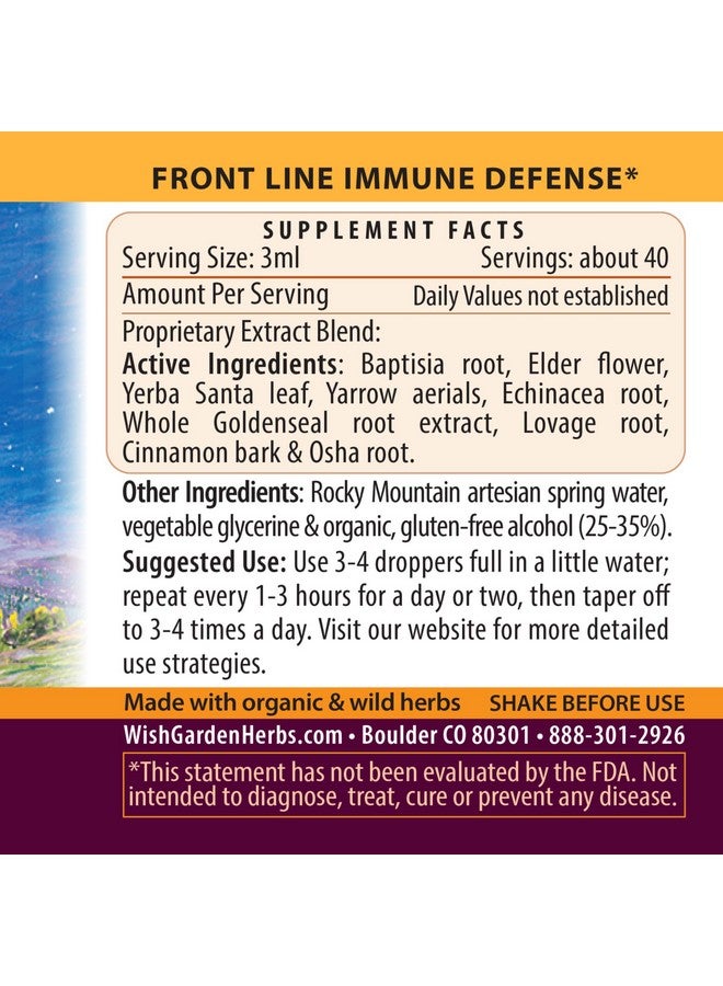 Wishgarden Herbs Kickass Immune Activator Immunity Support Supplement For Adults Herbal Immune Defense & Immune Booster With Echinacea Osha Elder Goldenseal Fast Immunity Boost Formula 4Oz - Image 3