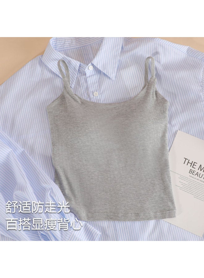 Top melon قميص نسائي بدون أكمام، ضيق وقابل للتنفس مع تصميم ظهر مريح - Image 5