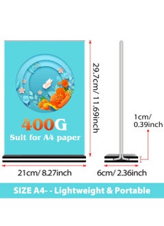 Y&D Acrylic Sign Holder A4 Poster Menu Double Sided Display Stands for Restaurant, Hotel, Promotions, Photo, Documents & More (A4 5 Pack)  - Image 5