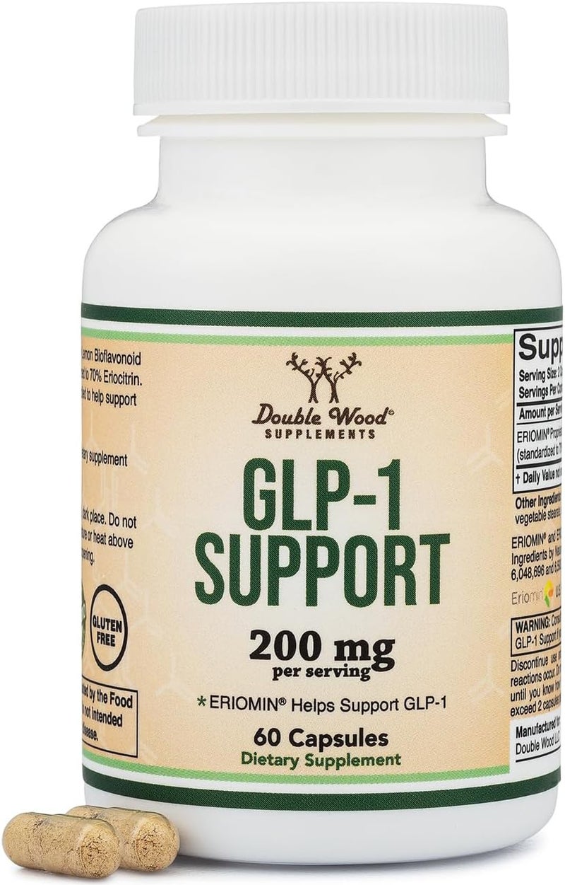 Double Wood Supplements GLP1 Supplement  Clinically Studied Bioflavonoid Extract to Help Support Natural GLP 1 Levels and Promote Gut Health 200mg 30 Servings Std to 70 Eriocitrin and 5 Hesperidin by Double Wood - Image 1