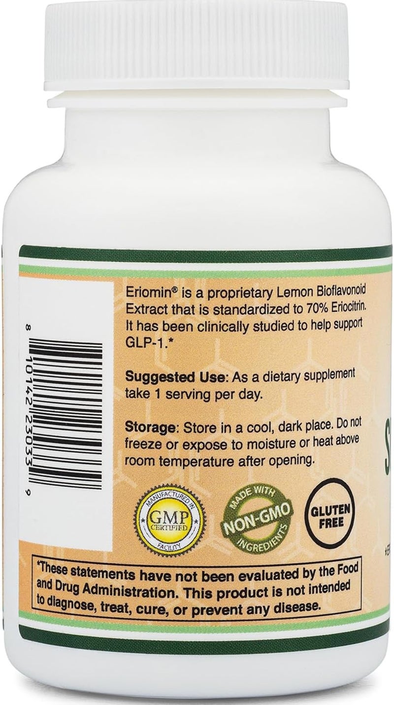 Double Wood Supplements GLP1 Supplement  Clinically Studied Bioflavonoid Extract to Help Support Natural GLP 1 Levels and Promote Gut Health 200mg 30 Servings Std to 70 Eriocitrin and 5 Hesperidin by Double Wood - Image 3