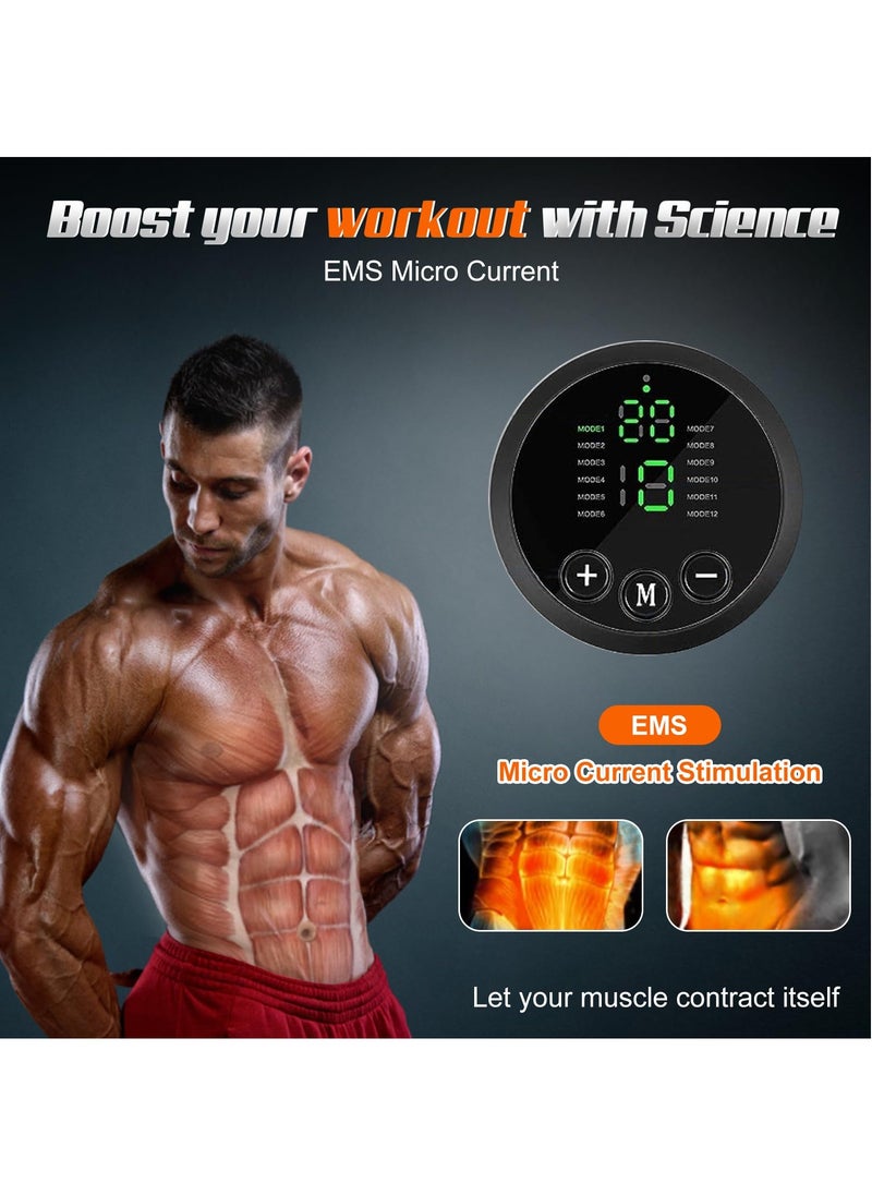 SYOSI Ab Stimulator, Abdominal Toning Trainer, Electronic Strength Training Waist Belt And Armband, Ems Fitness Strength Training Workout Equipment For Men And Women For Enhanced Core Strength  - Image 5