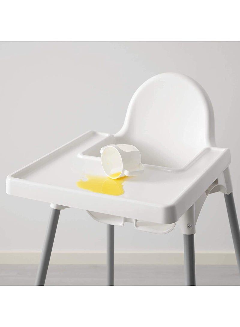 Adjustable High Chair With Dining Tray And Safety Seat Belt For Children - Image 5