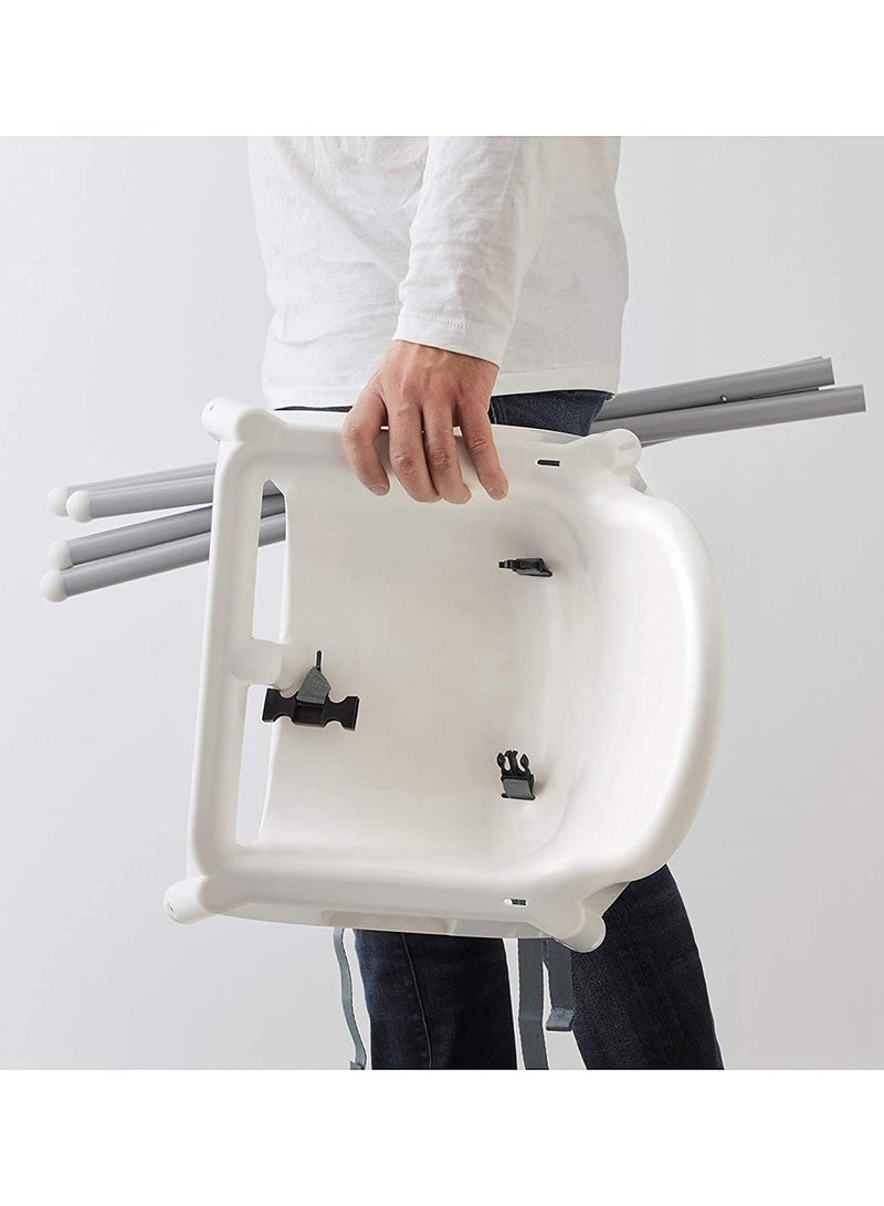 Adjustable High Chair With Dining Tray And Safety Seat Belt For Children - Image 4