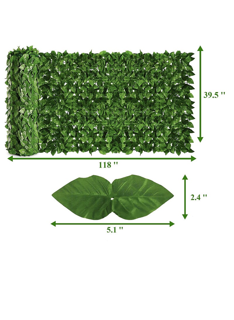 Egardenkart Egardenkart® Artificial Faux Hedge Privacy Fence Wall Screen, Leaf and Decoration for Outdoor Garden Home Decor  - Image 2