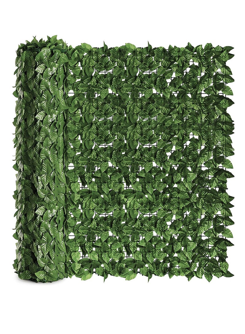 Egardenkart Egardenkart® Artificial Faux Hedge Privacy Fence Wall Screen, Leaf and Decoration for Outdoor Garden Home Decor  - Image 1