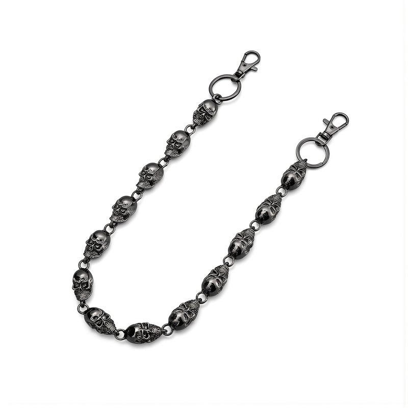 Unisex Skull Jean Chain Gold Hip Hop Street Style for Fashion Lovers Men Women - Image 1